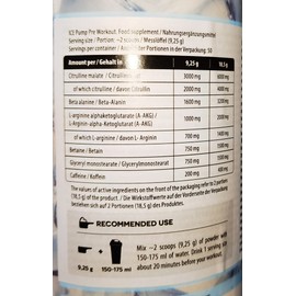 FA Nutrition Ice Pump Booster, 463 g per container, Pre-Workout Training, Cooling Effect, Body Building, L-Citrulline, Beta Alanine Caffeine, Dietary Supplement (ICY LYCHEE)