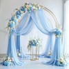 PARTISKY Wedding Arch Draping Fabric, 1 Panel 18FT Baby Blue
