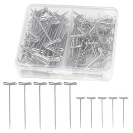 Pins with Head, 150 Pieces, T Pins, Long Stainless Steel Pins, Sewing Needles, Accessories for Quilting, Craft, Jewellery