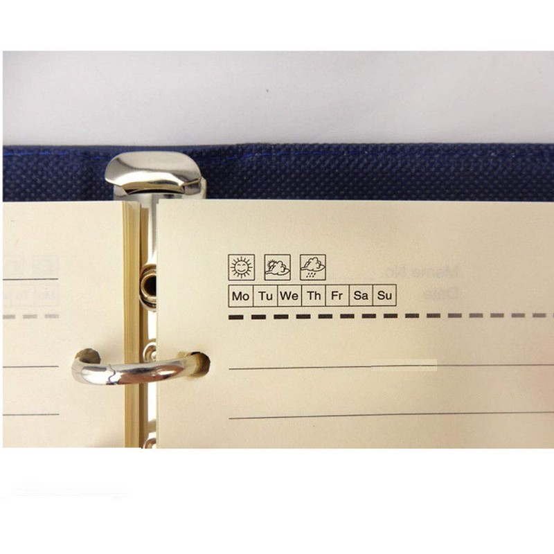 A7 Yellow PU Leather Business Notebook with Pen Pocket and
