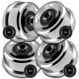 Trailer Bearing Dust Caps 2.72" with 4 Extra Rubber Plugs,Trailer Hub and Axle Dust Caps Grease Cover Caps for Most 7000 to 8000lbs Trailer Dexter Trailer Camper RV