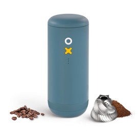 Nuttii Burr Coffee Grinder – Electric, Portable, Small, Quiet Adjustable Mini Conical Burr Coffee Bean Mill, 20 Grind Settings for Espresso, Pour-Over, French Press Moka,for Home Use (Navy Blue)