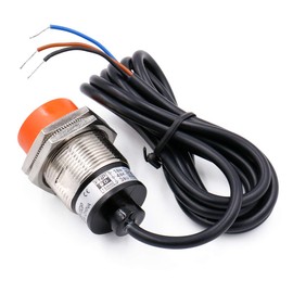 Heschen Inductive Proximity Sensor PR30-15DP Cylindrical Type 15mm Sensing M30 Round Non Shielded 12-24V DC 3-Wire PNP NO (Normally Open) CE