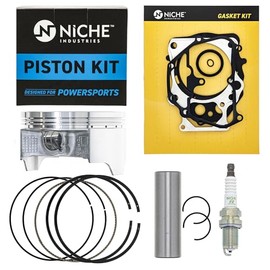 NICHE Cylinder Piston Gasket Kit for Honda Foreman Rubicon 500 Pioneer 520 TRX520FM TRX520FA 12100-HR6-B00 12315-HR0-F01