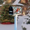 Winter Cardinal Birds Mailbox Cover - Magnetic Standard Size 18"