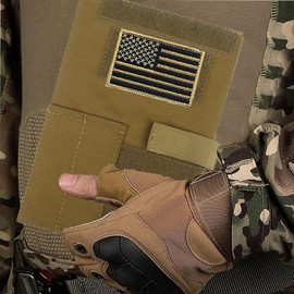 Tactical Military Book Cover for 5.5" x 8" Log Book, Detachable Notebook Pouch OCP Book Protective Covers with Pen Holder (Khaki, 8.6x5.7in)