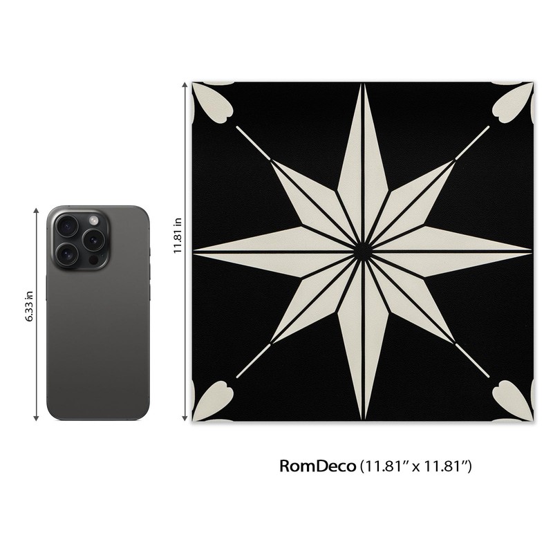 RomDeco Peel and Stick Floor Tiles: 10pc 11.81 * 11.81in