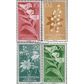 Prophila Collection Spanish Owning, Guinea 356-359 (complete edition) 1959 Welfare (stamps for collectors) Plants / Mushrooms