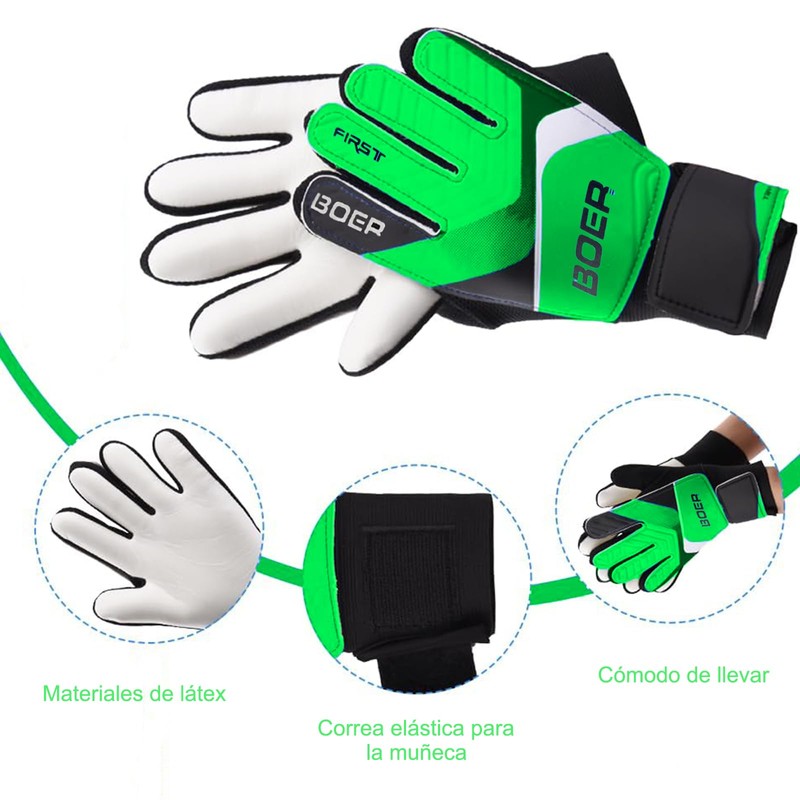 ASHDNSZD Guantes de Portero de Fútbol para Niños y Jóvenes