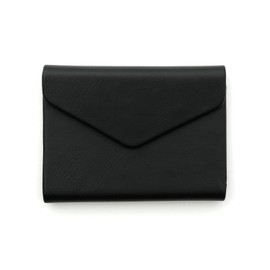 Double Flap Cardholder Black