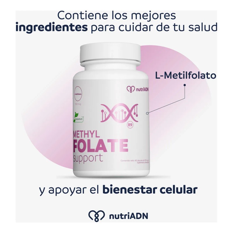 Methyl Folate Suplemento 60 Capsulas Vitamina B9