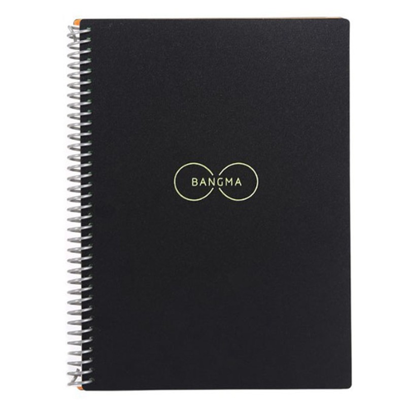 Notebook B5 Black Round Sign Circle Line Design Portable PP