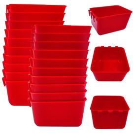 Paquete De 20 Vasos De Agua para Comedero De Gallinero, Vasos De Gallinero, Vasos De Golosinas para Jaula De Pájaros con Gancho, Plato De Riego para Alimentación De Pollo para Periquito, Aves