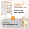 Ezebaby Toddler Standing Tower, 3-Adjustable Height Toddler Kitchen Step Stool,
