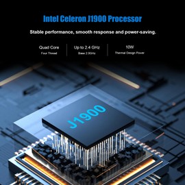 EGSMTPC Mini Industrial Fanless PC,Celeron J1900(up to 2.4GHz),8GB DDR3 RAM 128GB SATA SSD,4 x RJ45 Giga LAN Firewall,Network Server,1 x RJ45 COM Network Security,VPN Router for Home/Office