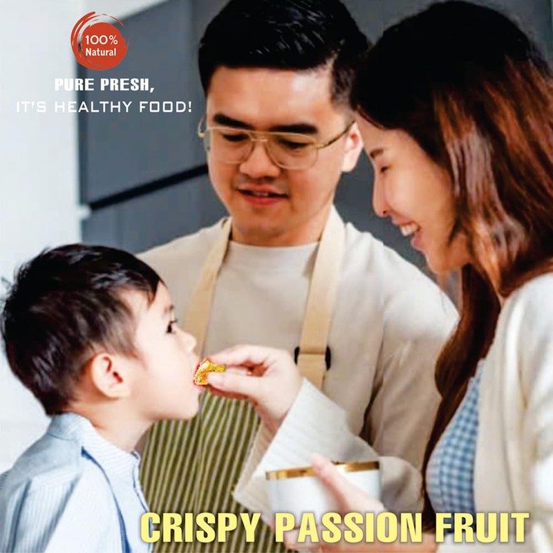 CRISPY DRIED PASSION FRUIT 2.47 oz (70g) VIETFARMFOOD: Freeze-dried, no