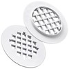 2 Pack 4-1/4 Snap in Shower Drain Cove White,PVC Plastic