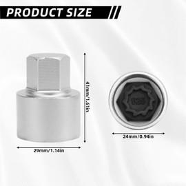 NCTNCX Rim Lock Adapter 525, Rim Lock for VW, Rim Locks, Rim Lock Nut for VW, Rim Lock Extractor, Wheel Lock Nut, Wheel Bolts