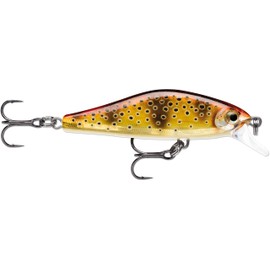 Rapala - Shadow Rap Solid Shad Fishing Lure - Fishing Tackle Plastic Body - Freshwater Spinning Bait - Sinking - Running Depth: 0.9-1.2m - Size: 5cm / 5.5g - Made in Estonia - Mediterranean Trout