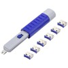 Renkforce USB-A Port Lock RF-4714586 Set of 6 Silver Blue