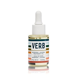 VERB Moringa  Aceite de tratamiento de jojoba - Suero vegano para hidratar, equilibrar, nutrir y reparar el cabello dañado y el cuero cabelludo seco  