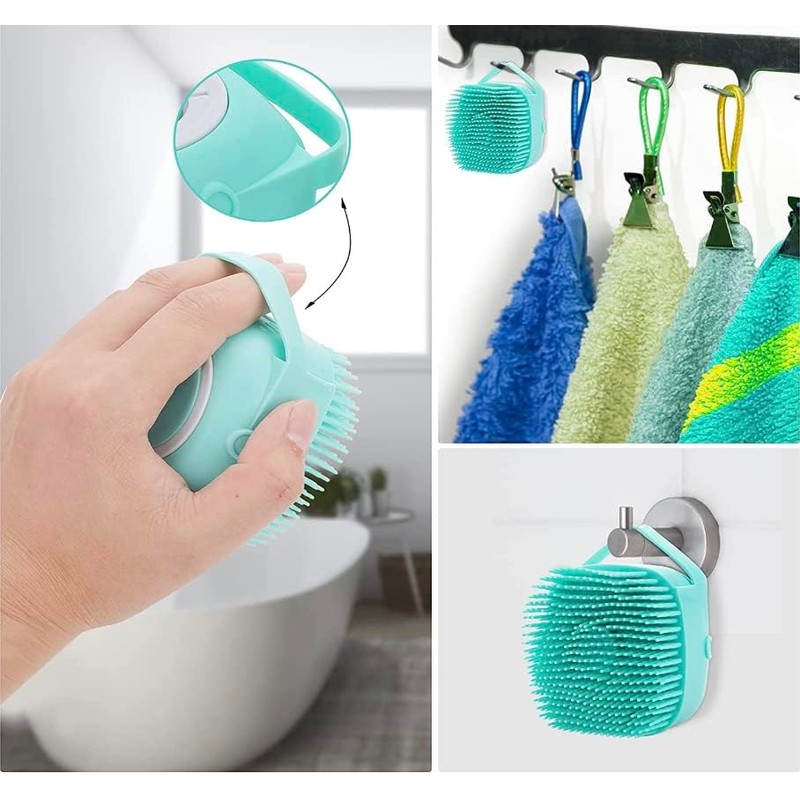 Pet Bath Massage Brush Puppy Dog Cat Grooming Cleaning Soft