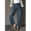 EVALESS Wide Leg Jeans Women High Waisted Stretchy Straight Jean