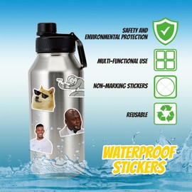 306pcs Funny Meme Vinyl Stickers Pack, Large Bulk Sticker for Laptop, Phone, Water Bottles, Computer Cars... Vine Sticker Decal DIY Décor for Bumper Accesory