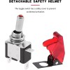 Unbranded Red 12V LED Toggle Switch with Safety Cover -