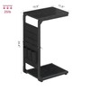 Vovonusy Narrow C-Shaped End Table, Small Side Table for Couch