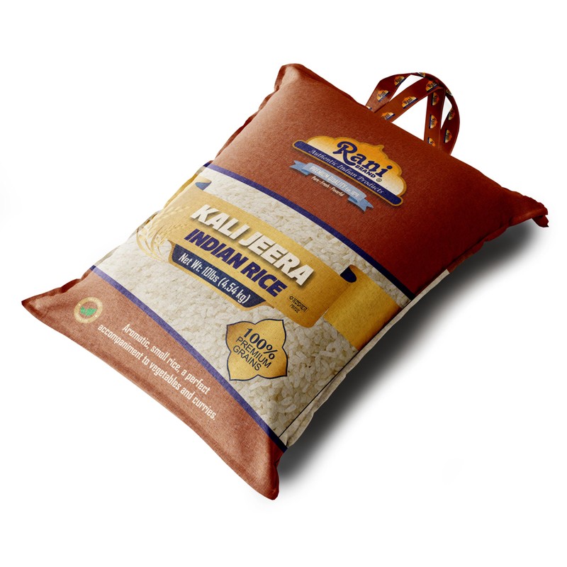 Rani Kali Jeera Indian Rice 160oz (10lbs) 4.54kg Cloth Bag