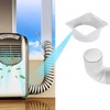 Universal Thread Air Conditioner Exhaust Hose Coupler Square to Round