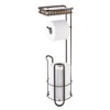mDesign Toilet Roll Holder - Free Standing - No Drilling