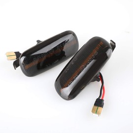 2 Pcs Dynamic Amber LED Side Marker Indicator Light for A4 S4 B6 B7 A6 C5 Tt A8 Replace Oem Side Marker Light