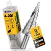 Step Drill Bit Diameter 4-20 mm / 9 Steps Cone