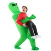 Morph Inflatable Alien Costume Adults, Green Alien Inflatable Costume, Green