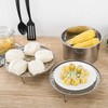 TIMJJG 2 Pieces Stainless Steel Steam Rack, 2 Steam Cloths
