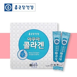 Chong Kun Dang Health Aqua Collagen Fish Collagen Powder, Health Gift for Mom and Parents, 60 Packets / 아쿠아콜라겐 피쉬 생선 콜라겐 분말 가루 엄마 부모님 건강 선물 60포