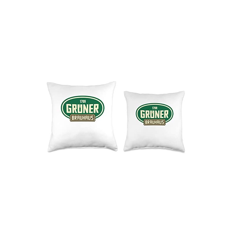 Grüner Brauhaus Shirt Throw Pillow
