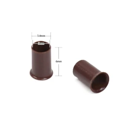 500 Pcs 3.4 mm Micro Rings Links Beads Non-Silicone Copper Tubes Microlink Beads for Hair Extensions (Brown)