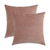 Qanatmz Blush Pink Chenille Decorative Couch Throw Pillow Covers, Soft