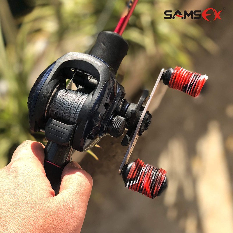 SAMSFX Fishing Reel Handle Grips Knob Covers Multicolor Optional (3