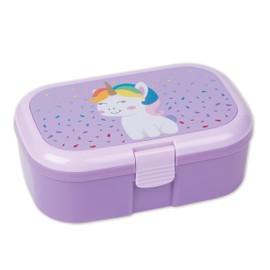 Lutz Mauder Children's Lunch Box with Compartment, BPA-Free Lunch Box, Children's Lunch Box, Snack Box, Vesper Box, Perfect for Nursery, School, Travel, Picnic, on the Go (Unicorn - 10595)