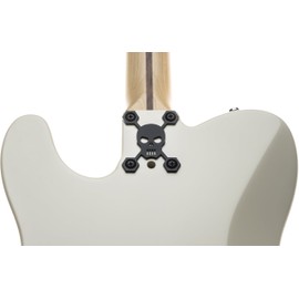 XTREME SKULL NECK PLATE FOR YOUR CUSTOM GUITAR OR BASS - INDUSTRIAL BLACK