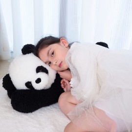 Somao Giant Panda Bear Stuffed Animal Plush Toy Cute Large Panda Soft Hugging Pillow for Kids Girlfriend Sleeping Cushion Gift (80cm/31.4inch)