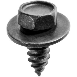 Auveco # 12057 6.3-1.81 X 16mm Hex Head SEMS Tapping Screw 17mm Outside Diameter - Phosphate. Qty 50.