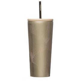 Corkcicle Cold Cup Insulated Tumbler with Lid and Straw, Champagne Dreams, 24 oz – Reusable Water Bottle Keeps Beverages Cold for 12hrs, Hot 5hrs – Cupholder Friendly Tumbler, Lid for Flexible Sipping
