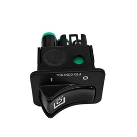 Lskioer Air Suspension Dump Valve Switch, G90-6022-004BN Air Rocker Valve PTO Control Switch Black Fits for Peterbilt