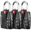 Fosmon TSA Approved Locks for Luggage. Suitcase Locks with Open