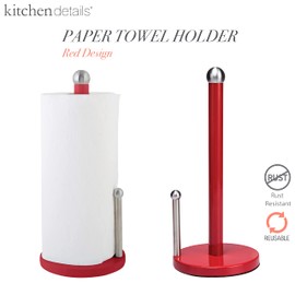 Kitchen Details Paper Towel Holder in Red